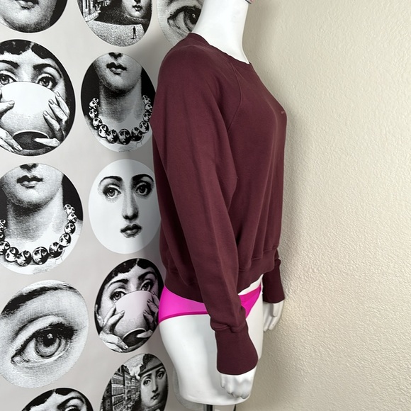 Spiritual Gangster Maroon Be The Light Bridget Pullover Sweatshirt, Sz S - Picture 5 of 15